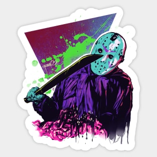 Voorhees Neon Sticker